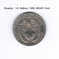 PANAMA    1/4  BALBOA  1966  (KM # 11a) - Panamá