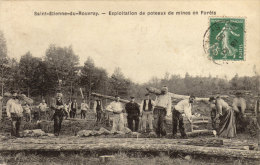 76 Saint Etienne Du Rouvray. Exploitation De Poteaux De Mines En Forêt - Saint Etienne Du Rouvray