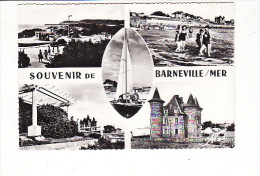 Carte 1950 BARNEVILLE SUR MER / Multivues - Barneville