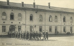 Menen - Regimentschool ( 4e Linie ) - Feldpost - 1916 ( Verso Zien ) - Menen