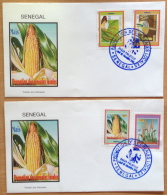 Sénégal 2004 FDC 1er Jour CEREALES LOCALES LOCALLY PROMOTED CROPS MAIS RICE MIL 4 Val. - Senegal (1960-...)