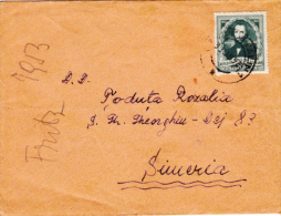 NICOLAE BALCESCU, REVOLUTIONAR, STAMP ON COVER, 1953, ROMANIA - Lettres & Documents