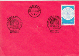 EXPLORERS, DECEPTION ISLAND, SPECIAL POSTMARK ON COVER, 1983, ROMANIA - Explorers