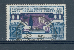 VARIÉTÉS FRANCE 1924 / 1925  N°213 EXPOSITION INTERNATIONALE DES ARTS  DOS CHARNIÈRE OBLITÉRÉ - Used Stamps