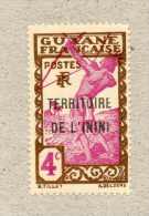 ININI : Indigène Tirant à L´arc - Timbres De Guyane De 1929-38 Surchargé "Territoire De L´Inini" - Unused Stamps