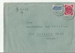 == DE BRIEF 1952 HOFHEIM Mit Notopfermarke - Briefe U. Dokumente