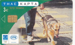 Greece, X1689, Guide Dog, 2 Scans. - Griechenland