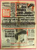BILD-Zeitung Vom 14. April 1981 : Terror-Nacht In Deutschland : Hungerstreik Und Bomben - Autres & Non Classés