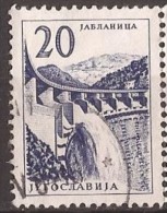 1961 X  JUGOSLAVIJA JUGOSLAWIEN  INDUSTRIA ENERGIA JABLANICA BOSNIA   CANCELATION        USED - Gebraucht