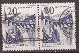 1961 X  JUGOSLAVIJA JUGOSLAWIEN  INDUSTRIA ENERGIA JABLANICA BOSNIA   CANCELATION LJUBLJANA SLOVENIA        USED - Used Stamps