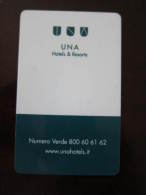 Italy Hotel Key Card,UNA Hotels & Resorts - Unclassified