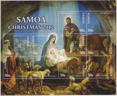 SAMOA - 2012 - Noël 2012, Peintures, Scènes De La Nativité  -  BF Neufs // Mnh - Samoa