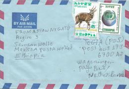 Ethiopia 2002 Mersa Environment Day Bushbuck Antilope Cover - Ethiopie