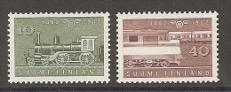 Finland 1962 MNH / ** ;   Mi:543+45     Train   (sf137) - Unused Stamps