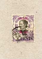 CANTON : Anamite -Timbre D´Indochine De 1919  Surchargé "CANTON" Et Valeur Surchargé En Cents. - Used Stamps