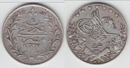 **** EGYPTE - EGYPT - 5 QIRSH 1327/6 (1913) MUHAMMAD V - ARGENT - SILVER **** EN ACHAT IMMEDIAT - Egypte