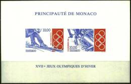 Monaco Bloc Feuillet 63a **  (MNH)     (RARE) - Hiver 1994: Lillehammer