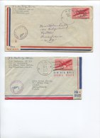 2 NAVAL CENSOR COVERS See Scan - Lettres & Documents