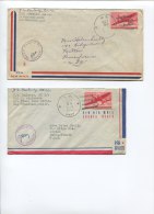 2 NAVAL CENSOR COVERS See Scan - Briefe U. Dokumente