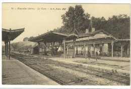 Carte Postale Ancienne Feyzin - La Gare - Chemin De Fer - Feyzin