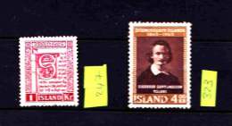 Islande N° 247et  323 YT  A VOIR - Used Stamps