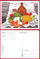 Moldova, Postcard, Traditional Food, 2013 - Moldavia