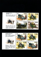 IRELAND/EIRE - 1989  CLASSIC IRISH CARS  TWO PANES FROM PRESTIGE BOOKLET MINT NH - Unused Stamps