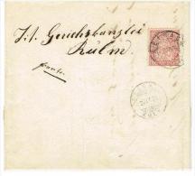 1874. LETTRE De BEINWIL. Pour .REILNACH .DEFAUT DEUX TRAITS ROUGE EN HAUT. - Lettres & Documents