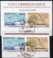 Giseng-Wurzel EXPO New York 1964 Korea 420/1 B+ Block 185 O 180€ Erdkugel Pavillon Bf M/s Ship Bloc Sheet Of South-Corea - 1967 – Montreal (Kanada)