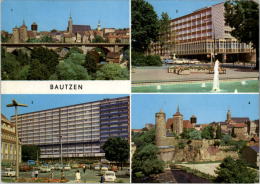 AK Bautzen, Friedensbrücke, HO-Café Lubin, Platz Der Roten Armee, Ung, 1976 - Bautzen