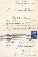 Österreich 1912, 25 Heller Auf Liebes Brief (2 Seitiger Handgeschriebener Brief), Südmark Verschlußmarke, Rollenstempel - Abarten & Kuriositäten