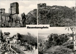AK Thale, Hexentanzplatz, Berghotel, Teufelsschloß, Gel, 1966 - Thale