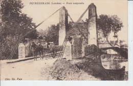 LANDES - PEYREHORADE - Pont Suspendu ( Calèche ) - Peyrehorade