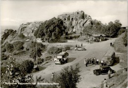 AK Blankenburg, Burgruine Regenstein, Gel, 1970 (Menschen,Bus) - Blankenburg