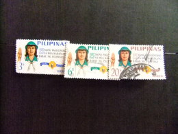 FILIPINAS -   -- THEMA SCOUTISME -- JAMBOREE -- GIRL SCOUTS  Yvert & Tellier Nº 643 / 645 º FU - Used Stamps