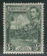 GRENADA 1938 1/2d Green KG VI SG 153 U ER67 - Ongebruikt