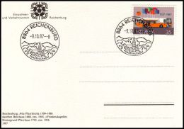 Switzerland 1987, Card Postmark Reichenburg - Briefe U. Dokumente