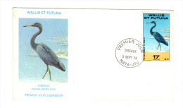 Premier Jour D´ Emission, FDC: Wallis Et Futuna, Mata Utu, Oiseau Aigrette Sacree Grise, 05 Septembre 1978 (13-3056) - FDC