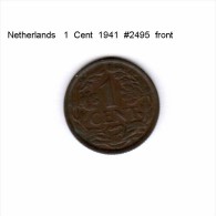 NETHERLANDS    1  CENT  1941  (KM # 152) - 1 Cent