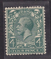 GB 1912 - 24 KGV 4d Grey Green MM Wmk 100.. ( M114 ) - Unused Stamps
