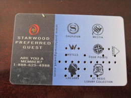 Hotel Key Card,Starwood Preferred Guest - Non Classés