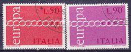 EUROPA-CEPT - Michel - 1971 - Italië - Nr 1335/36 - Gest/Obl/Us - 1971