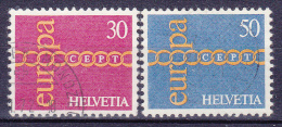 EUROPA-CEPT - Michel - 1971 - Zwitserland - Nr 947/48 - Gest/Obl/Us - 1971