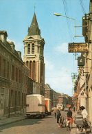 CARTE POSTALE MODERNE. NORD. ANZIN. EGLISE SAINTE-BARBE. ANIMATION DE RUE. 1950. - Anzin