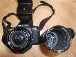 PENTAX P30 Et Son FLASH :PENTAX AF 240Z + ASAHI Super-Multi-Coated Takumar 1:4/200 - Cameras