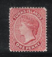 AP848 - TURKS 1882 , Yvert N. 26 Dent 14  * Mint. Firma DIENA - Turks & Caicos (I. Turques Et Caïques)