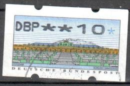 BRD Bund 1993 ATM  Type 2.2 - 10 Gestempelt Used - Automatenmarken [ATM]