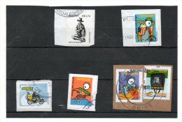 BRESIL   6 Timbres    Année 2003 à 2009  ( Sur Fragment Oblitérés) - Gebraucht