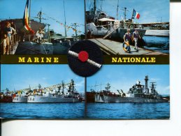 (161) Carte Avec Pompon En Feutrine - Bachis De La Marine Nationale -  French Navy Special Postcard - - Other & Unclassified