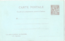 LCIRC5 - PRINCIPAUTE DE MONACO - ALBERT I - EP CARTE POSTALE  AVEC REPONSE PAYEE NEUVE - Postwaardestukken